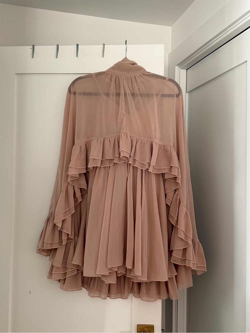 Commando Blush Pink Ruffle Mini Dress - Picture 4 of 11